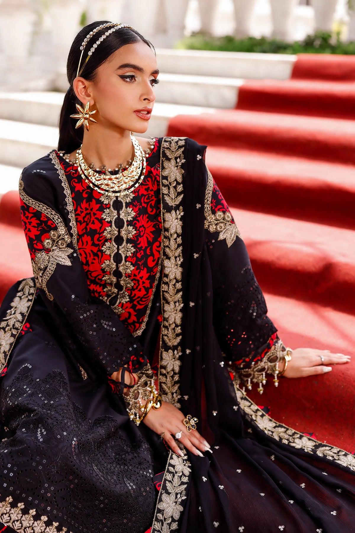 3-PC Unstitched Embroidered Lawn Collection